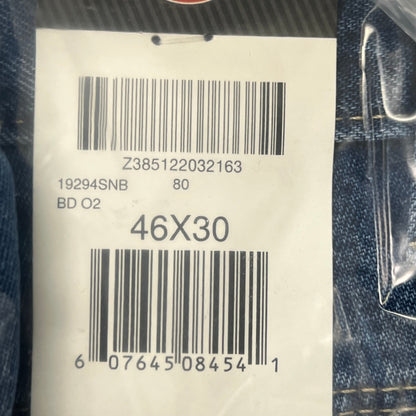 DICKIES Relaxed Fit Carpenter Jean Mns Sz 46X30 Stonewashed Indigo Blue 19294SNB