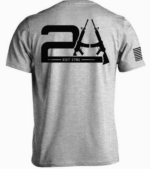 2A Est 1791 Men's Short Sleeve Shield Republic T-Shirt
